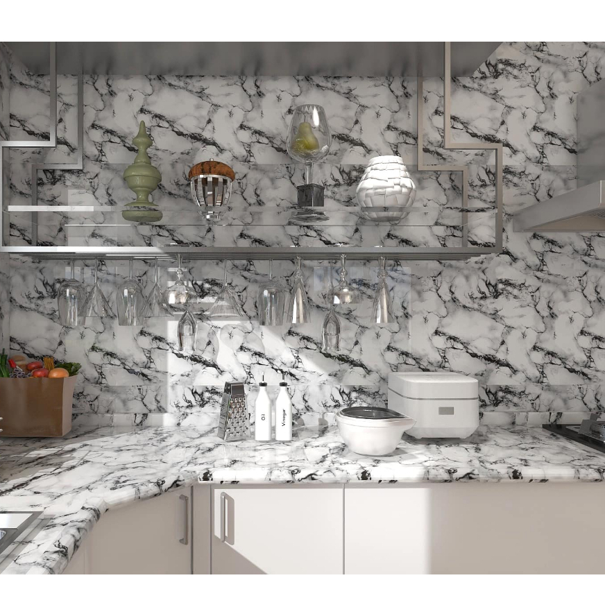 Marble Wallpaper Granite Style for KitchenTable Top,