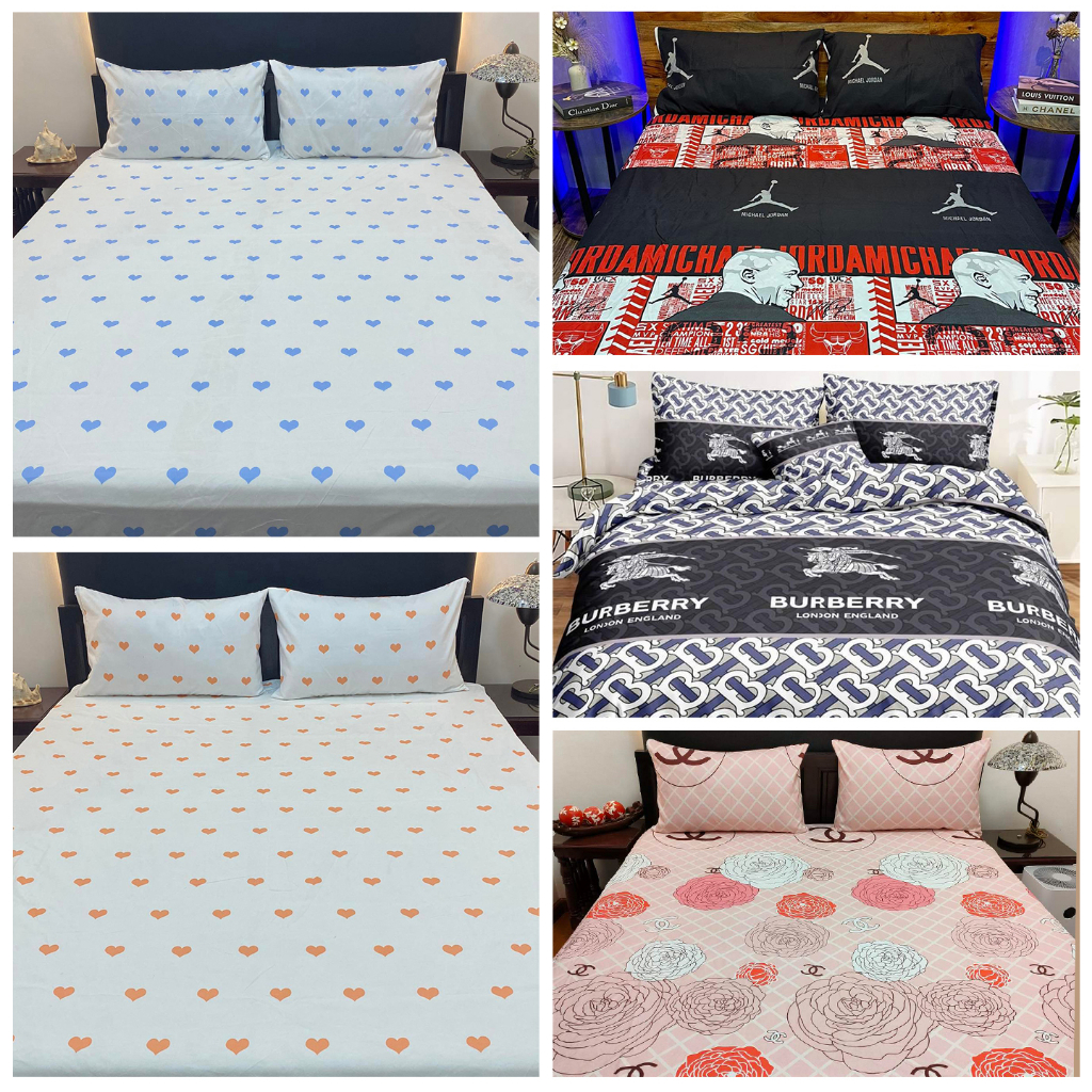 Printed Bed Sheet 100 Canadian Cotton Bolster Case Pillowcases