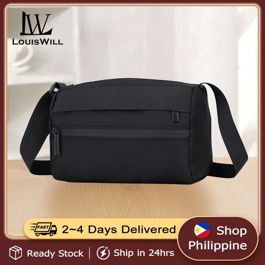 LouisWill Shoulder Bag for Men Waterproof Messenger Bag Mini Sports Bag CrossBody Bag for Man