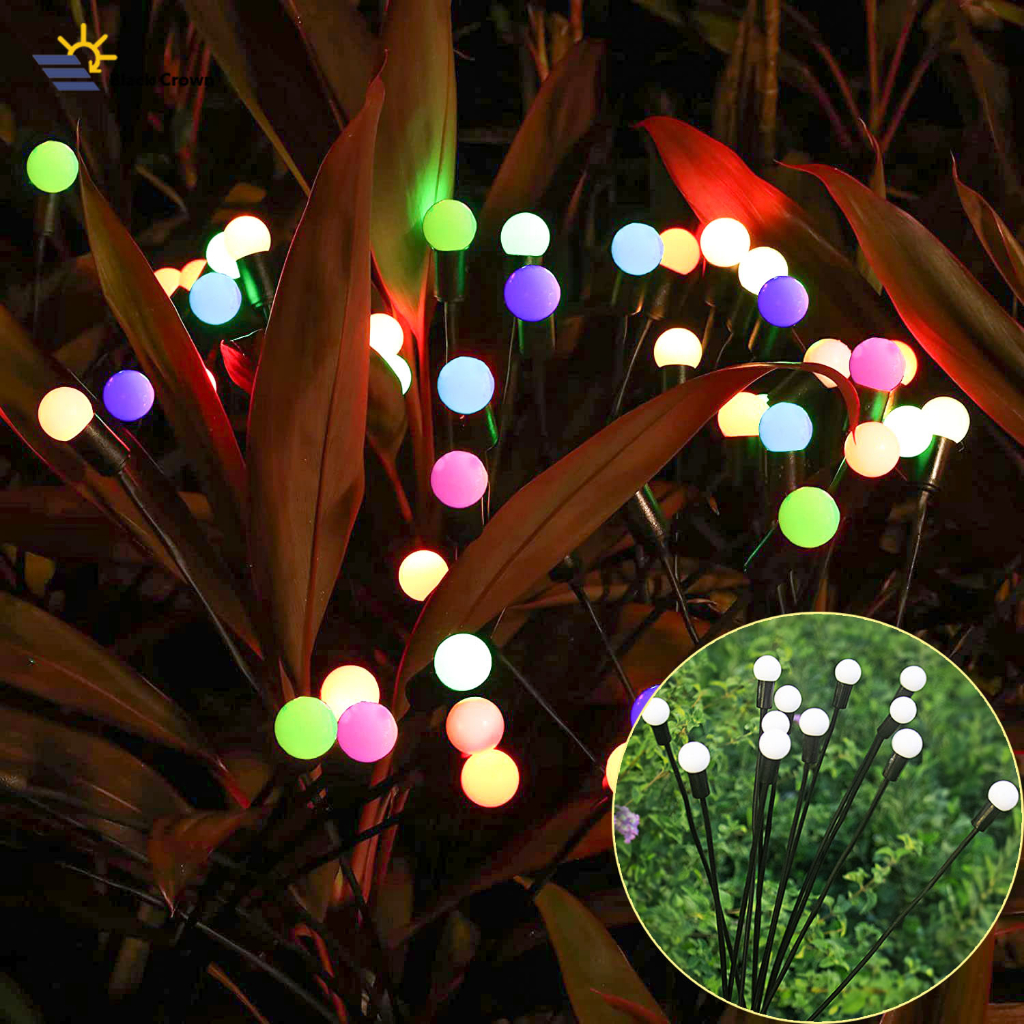 Solar Garden Light 6 LED Outdoor 7-Color Discoloration Lamp for ...