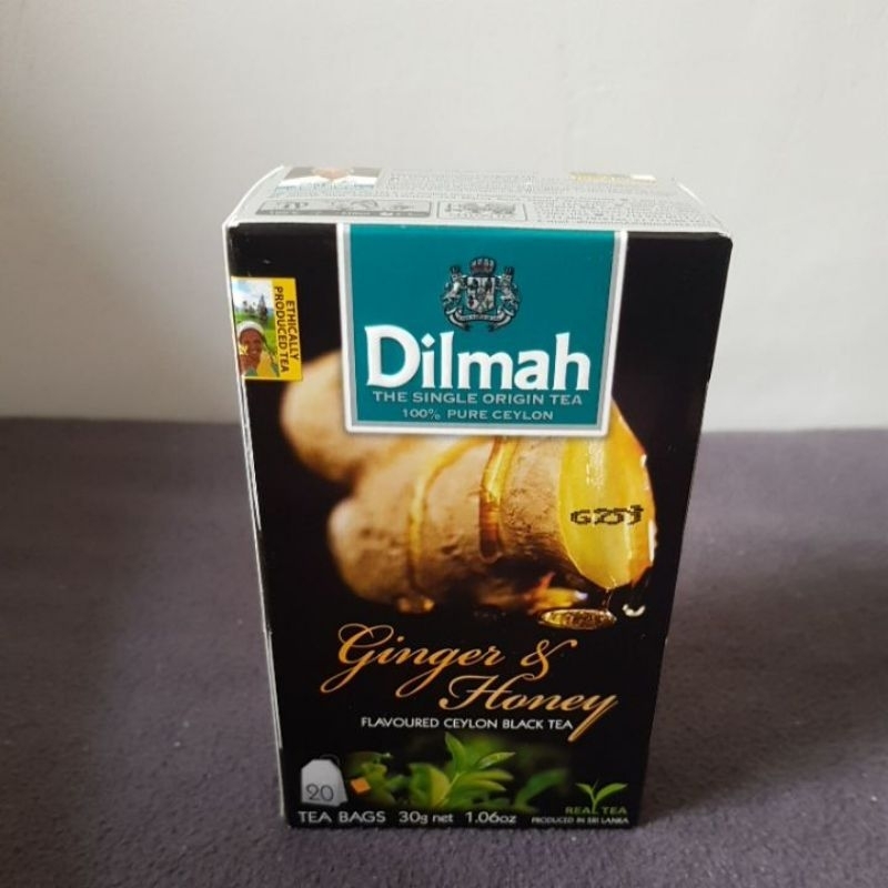 Dilmah Ginger & Honey (Flavoured Black Tea) 20 Tea Bags Shopee
