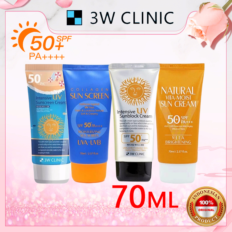 sunscreen 3W CLINIC Intensive UV Sunblock Cream Sunscreen Whitening ...