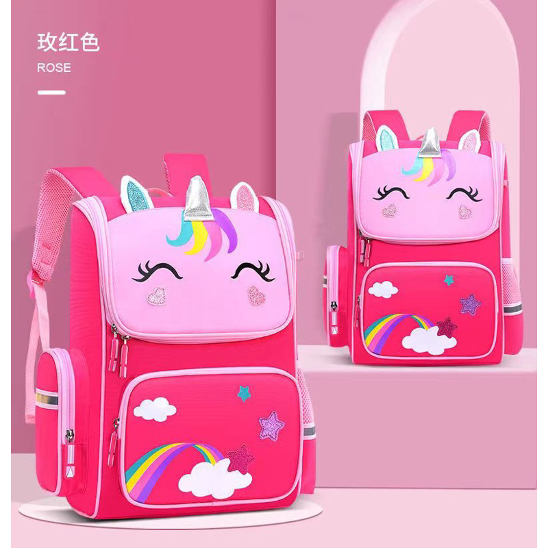 New School Bag for Kids Girl Cute Unicorn Schoolbag | Shopee Philippines