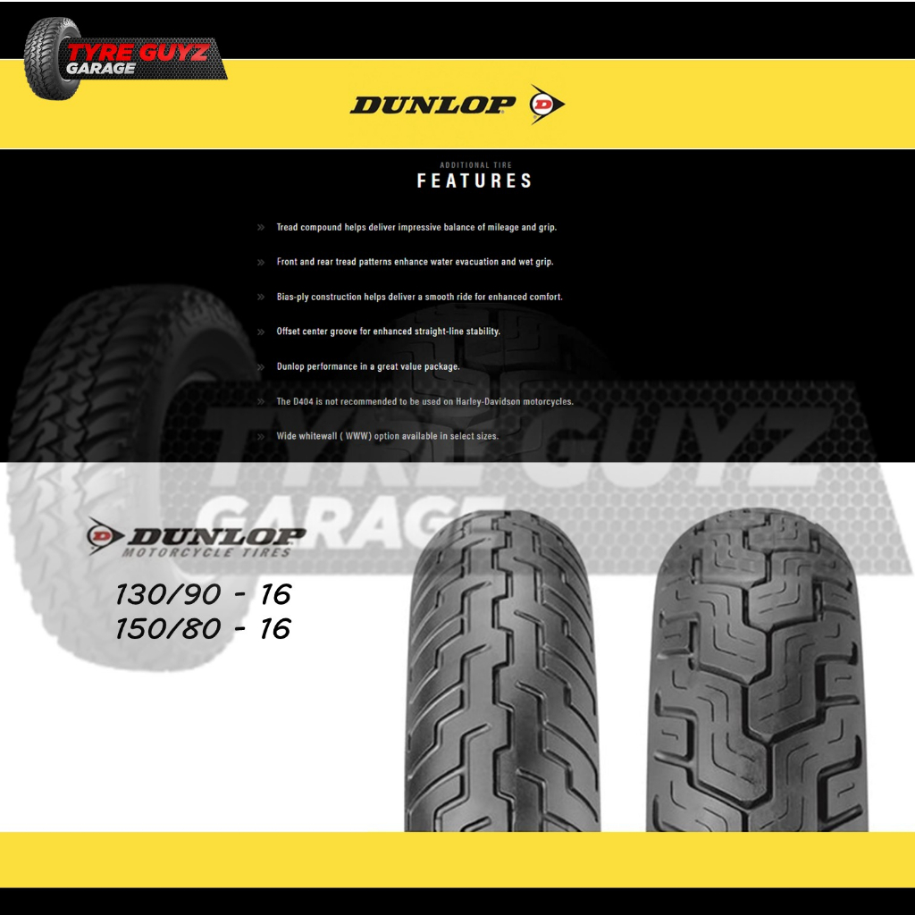 Dunlop D404 Cruiser Tire Shopee Philippines