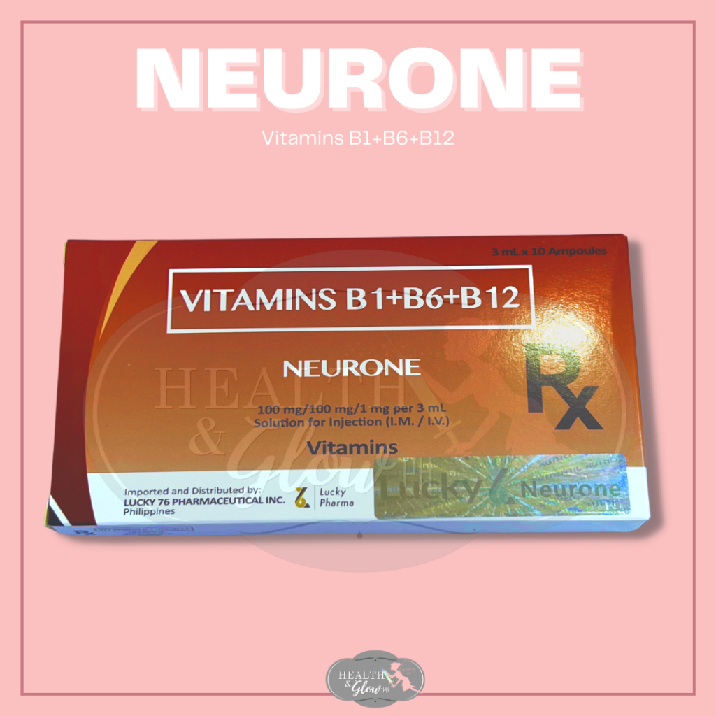 Authentic Vitamins B1 + B6 + B12 Neurone by Health and Glow Ph Shopee