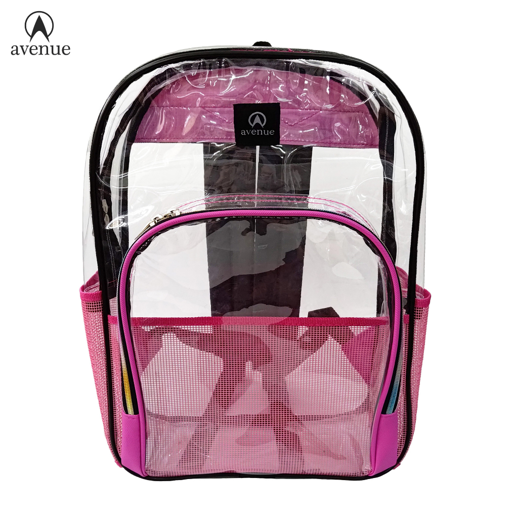 Avenue Transparent PVC Clear Mesh Backpack 3470 Thick Plastic Bag
