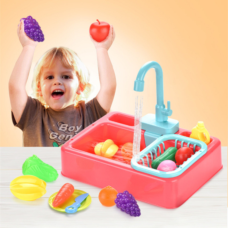 Dishwashing toy kitchen sink toy set toys for kids girls pretend play
