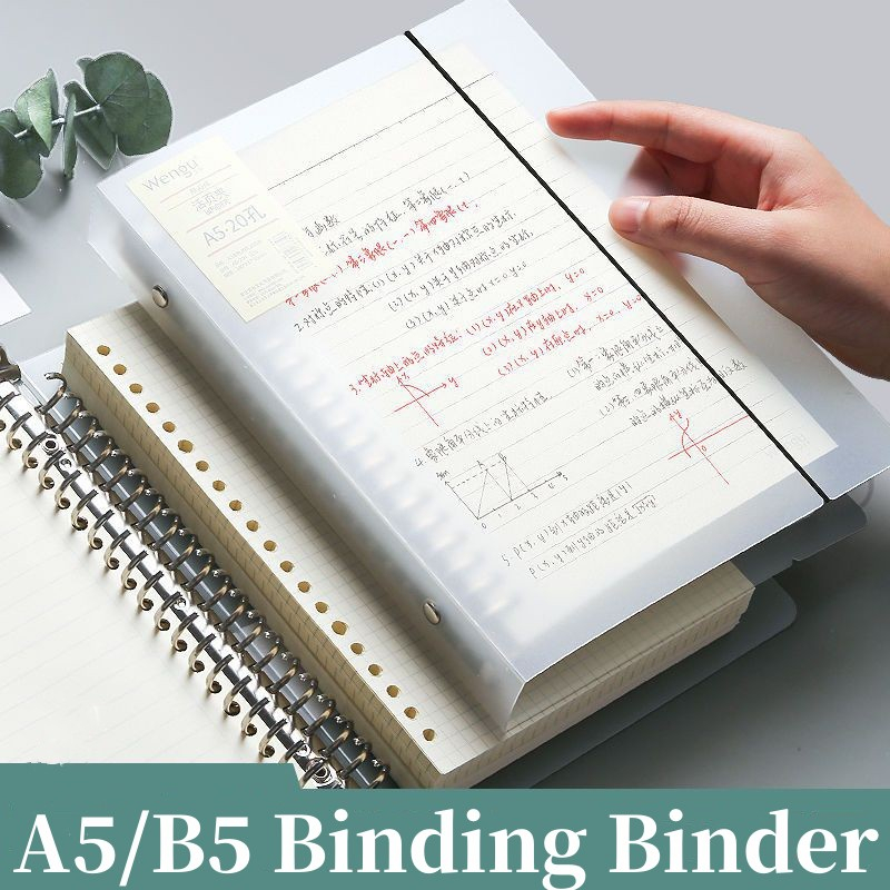 A5/B5 Refillable Coil Binder Refillable Paper Core Notebook Lines/Grid ...