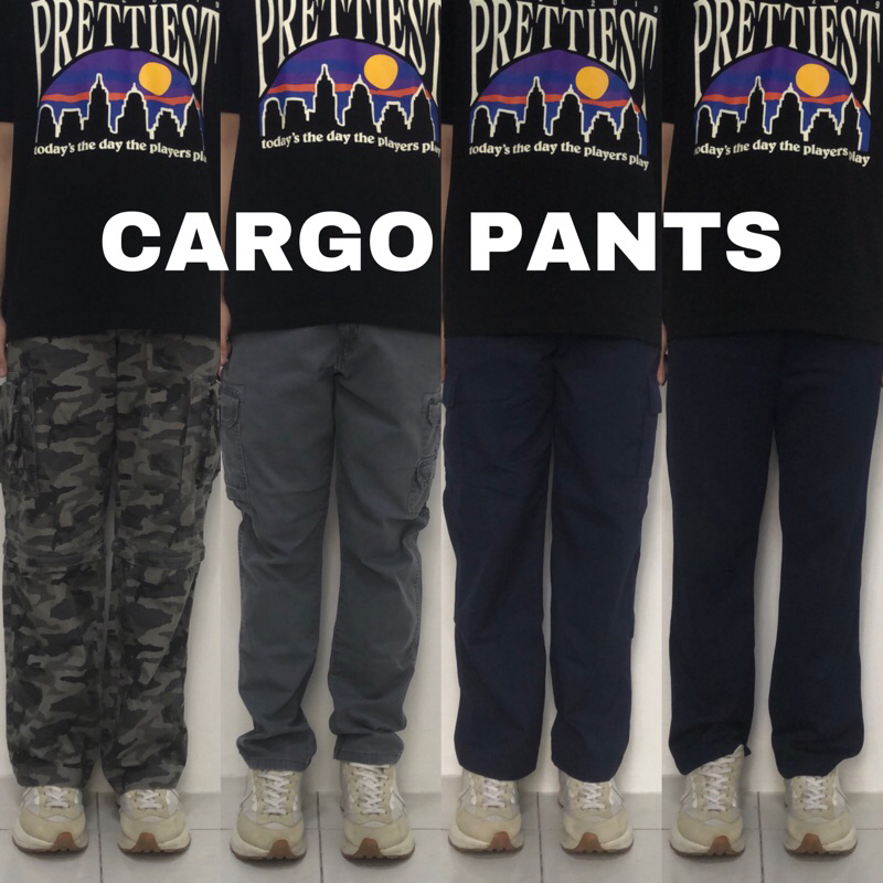 Unisex Cargo Pants | Thrifted | Shopee Philippines