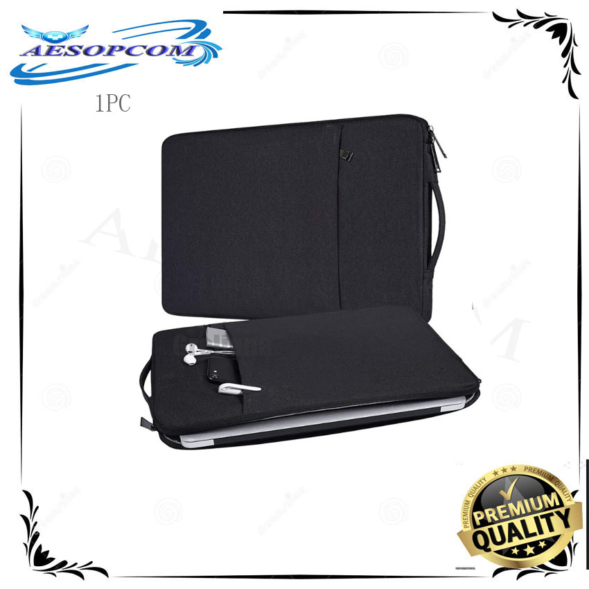 15.6 inches Portable Denim Canvas laptop bag storage Case bag Shopee