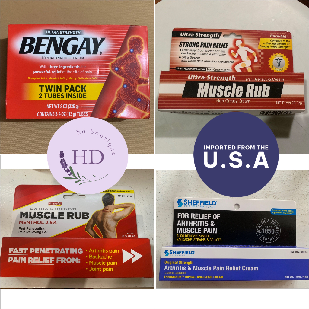 Muscle Rub BENGAY Cream Pure Aid by Kareway Sheffield Natureplex