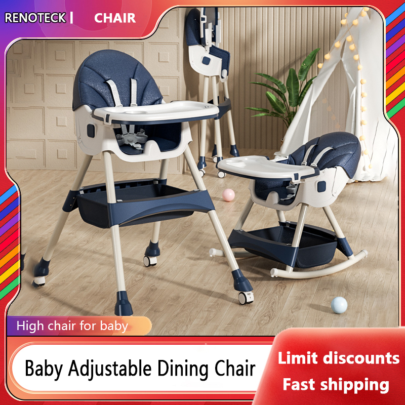 High chair for baby with Adjustable Tray Detachable Legs Baby high