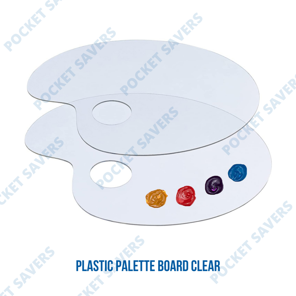 Clear Painting Palette Board (Acrylic Mixing Plate, Acrylic Watercolor