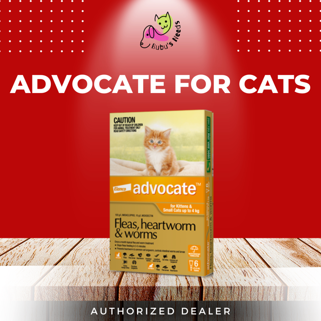 ADVOCATE SPOT ON FOR CATS Below 4kg Anti Flea, Ticks, Ear mites ...