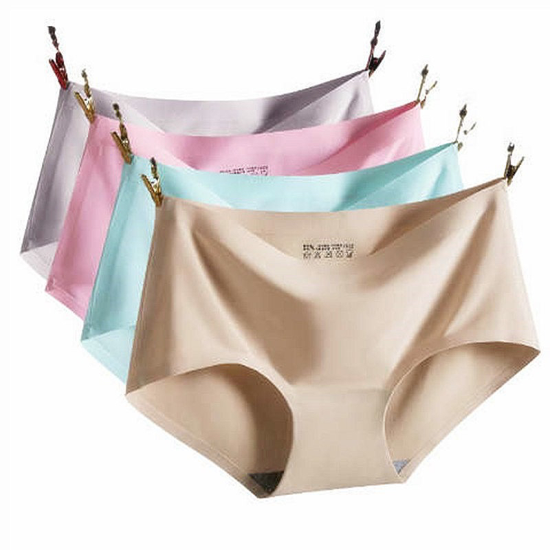 ladies underwear seamless one-piece ice silk