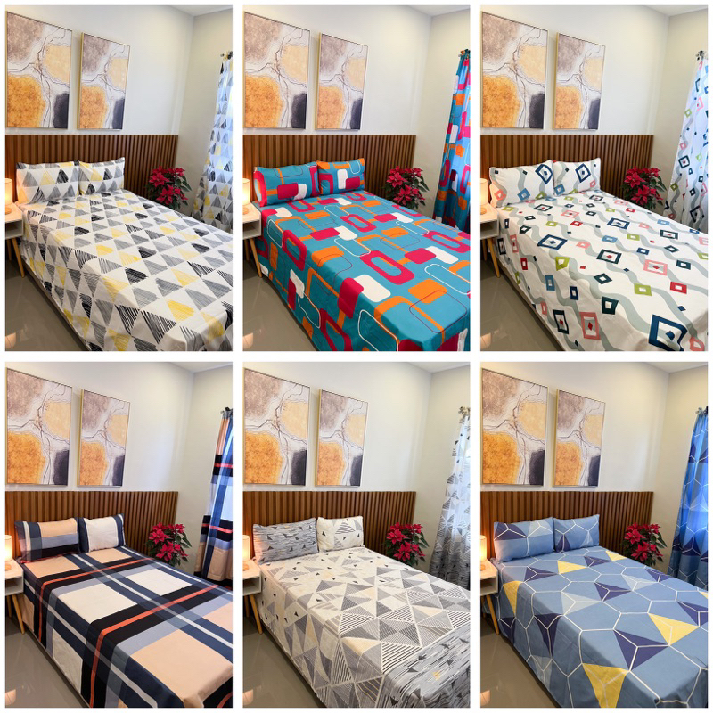 CANADIAN COTTON 3 IN 1 BEDSHEET (1 FITTED BEDSHEET WITH 2 PILLOWCASE