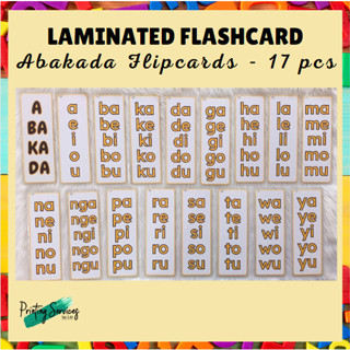 ABAKADA FLIPCARD LAMINATED : PAGBASA NG ABAKADA : ABAKADA | Shopee ...