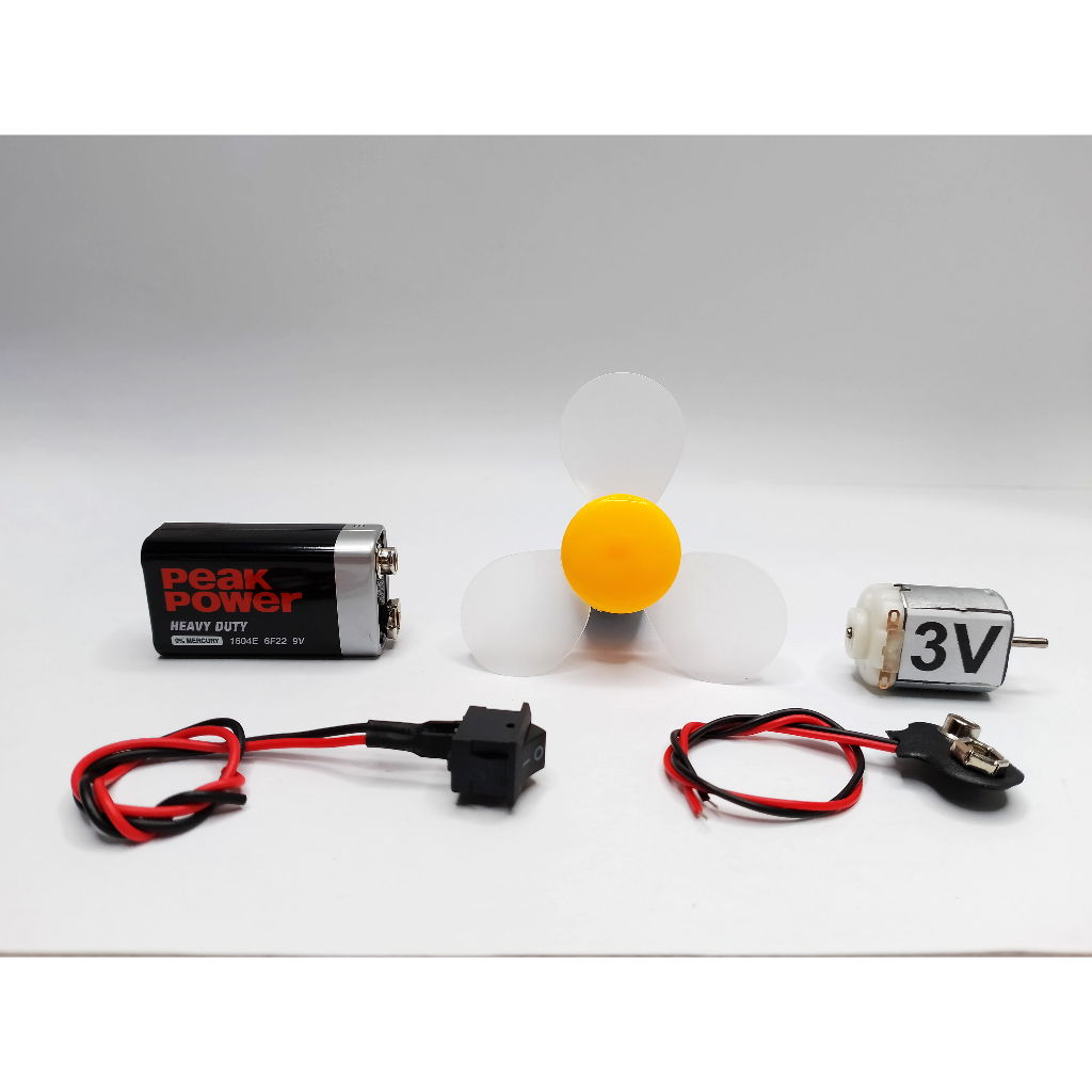 DC MOTOR with FAN EXPERIMENT KIT FOR SCIENCE EDUCATIONAL PROJECT ...