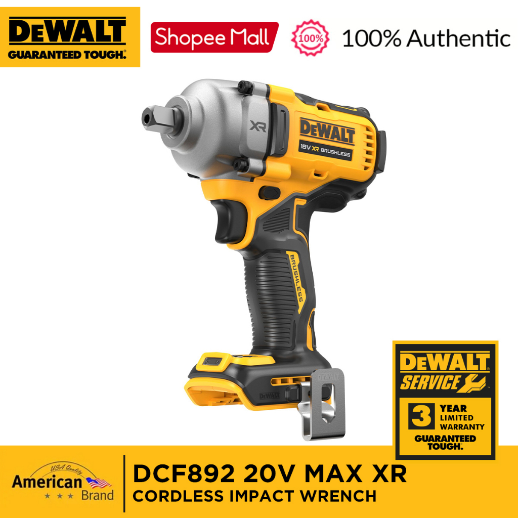 DEWALT DCF892 20V MAX XR Cordless Impact Wrench Shopee Philippines