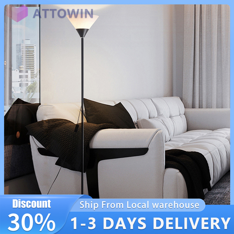 Modern Simplistic LED Floor Lamp Shade Stand For Living Room Bedroom
