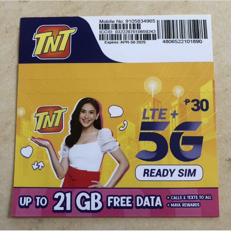 TNT 5G/LTE Sim card ( 10 PCS Per Pack ) | Shopee Philippines