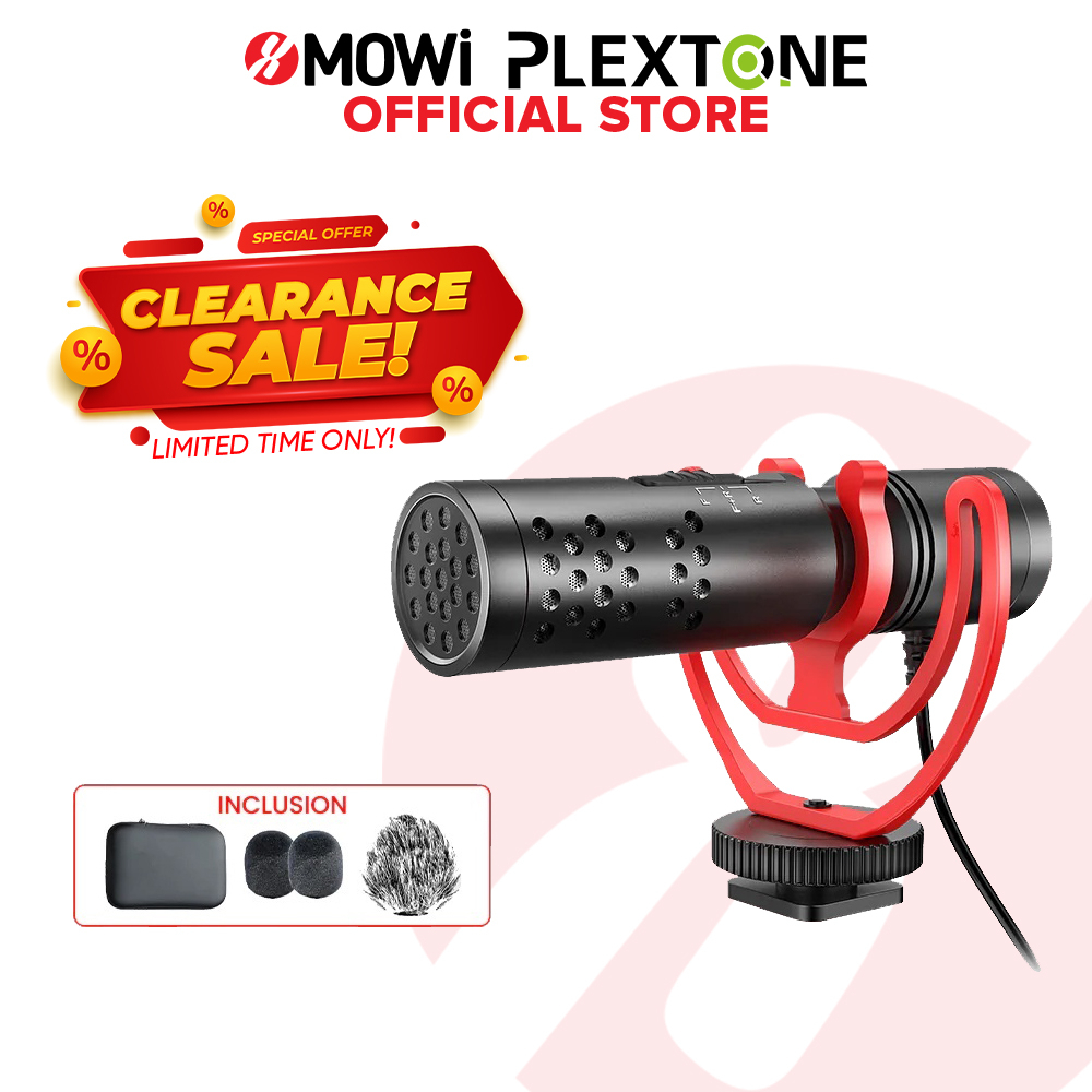 PLEXTONE VUX Beeg UP20 Wired Video Microphone Livestream Vlogging Video For  Mobile Desktop Cameras | Shopee Philippines