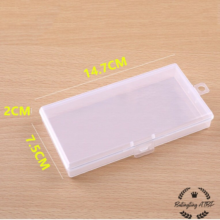 PP Rectangular Transparent Plastic Storage Empty Stationery Box ...