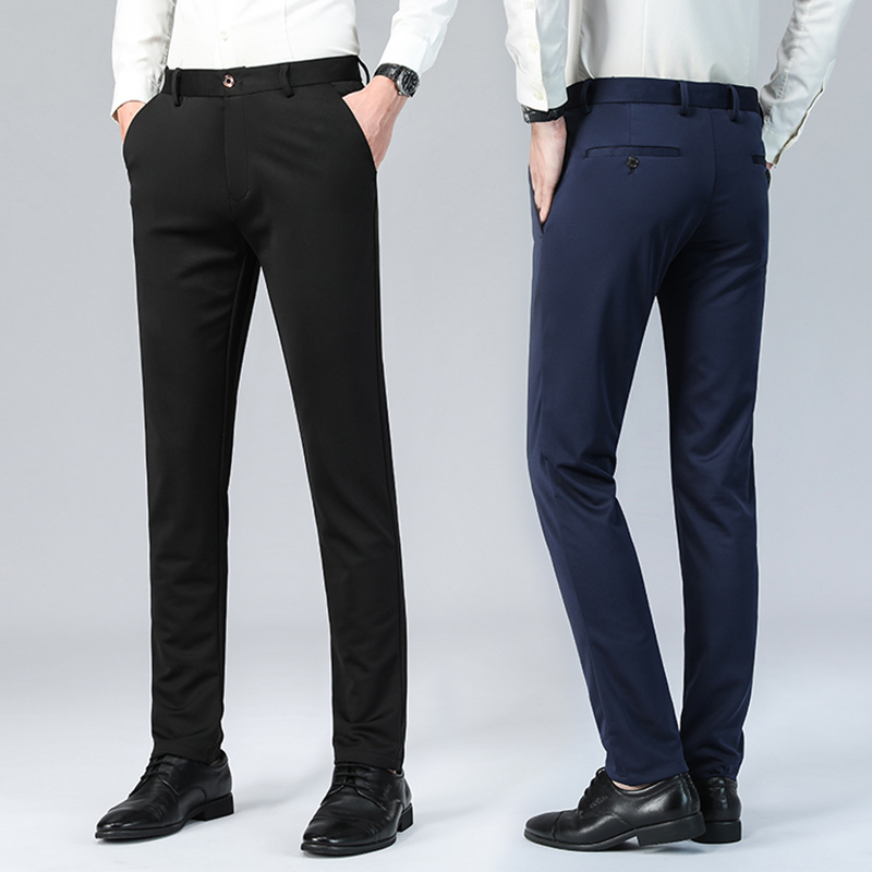 Men's Pants Formal Office Stretchable Casual Seluar Long Pant Trousers ...