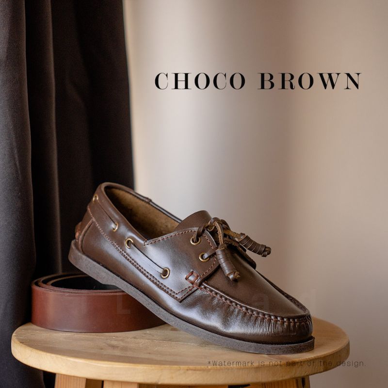 Ilakad Choco Brown Boat Shoes Men Topsider Leather Men Shoes Marikina Made