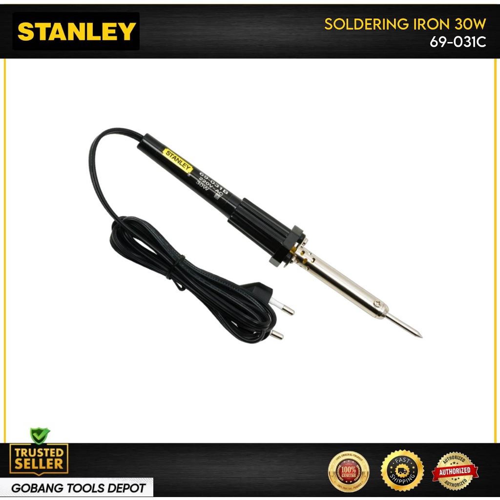 STANLEY SOLDERING IRON 30 WATT / 220VAC (69031C) Shopee Philippines