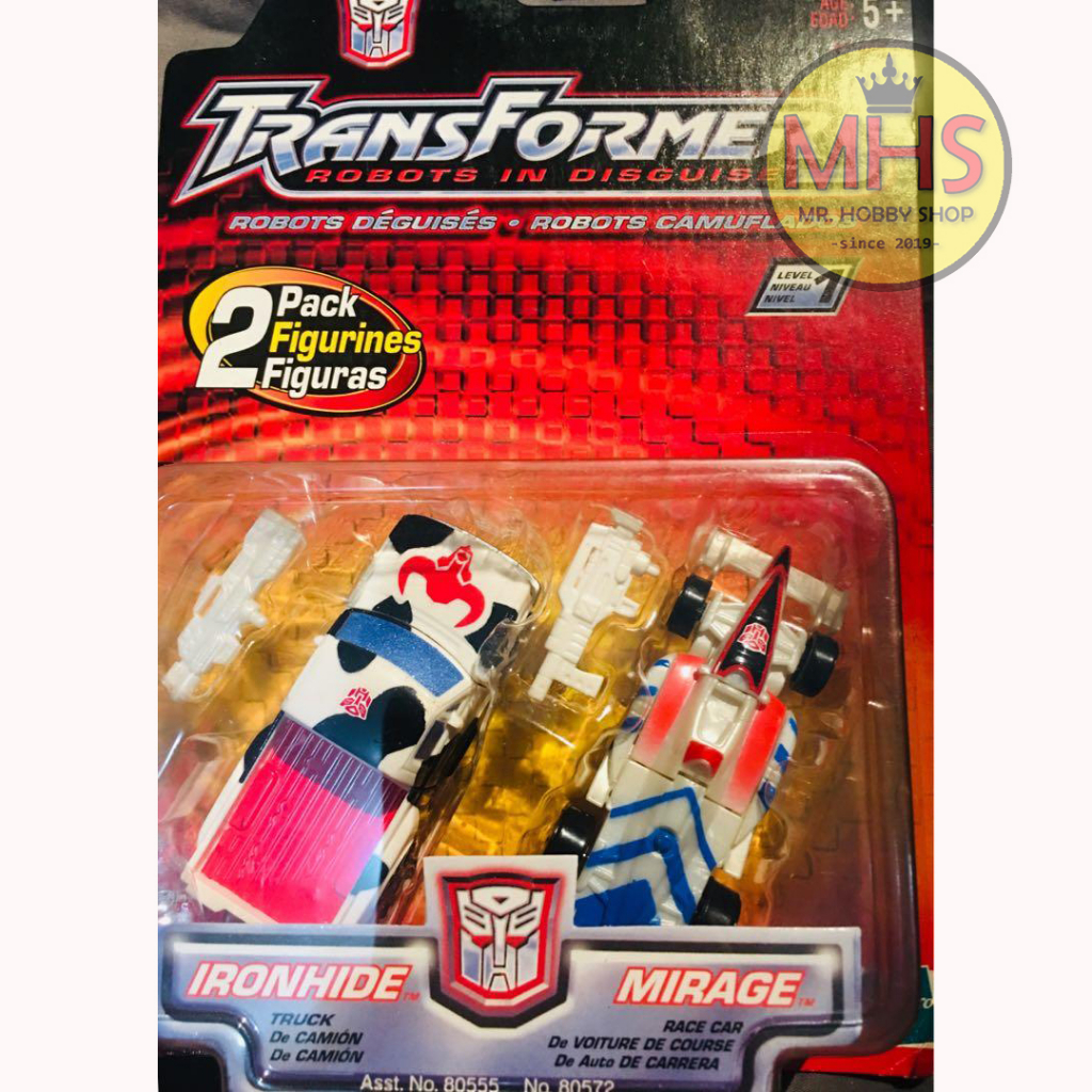 Transformers Robot in Disguise Spy Changers Ironhide and Mirage (2001