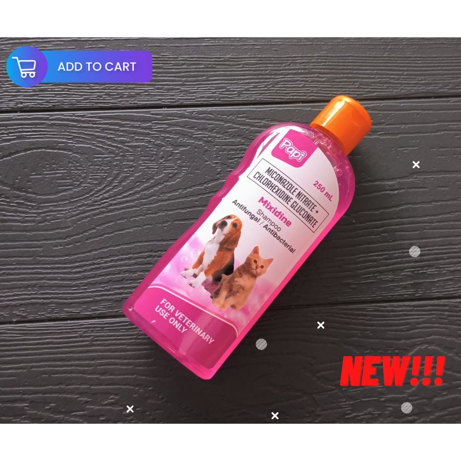 Papi Mixidine Antifungal & Antibacterial Shampoo 250mL for Dogs and ...