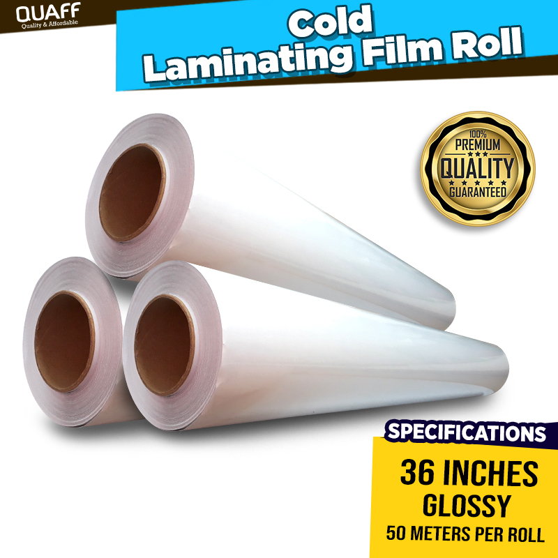 Quaff Cold Laminating Film Roll Glossy In X M Roll Shopee