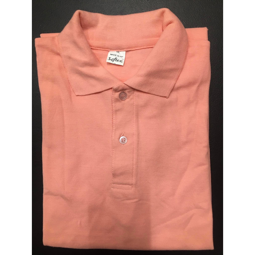 Softex Peach Plain Honeycomb Poloshirt Shopee Philippines