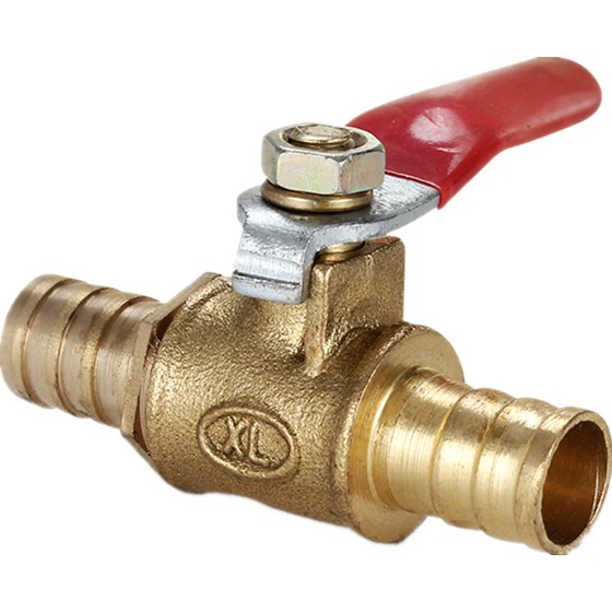 Small Ball Valve Brass Handle Tracheal Copper Brass Fitting Water Oil ...