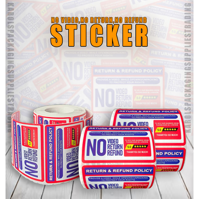 500pcs High Quality sticker NO Video, No Refund, No Return STICKER
