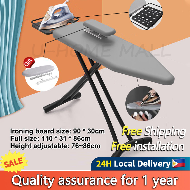 (Goods in hand)COD Metal ironing board Brand new upgrade 6 height ...