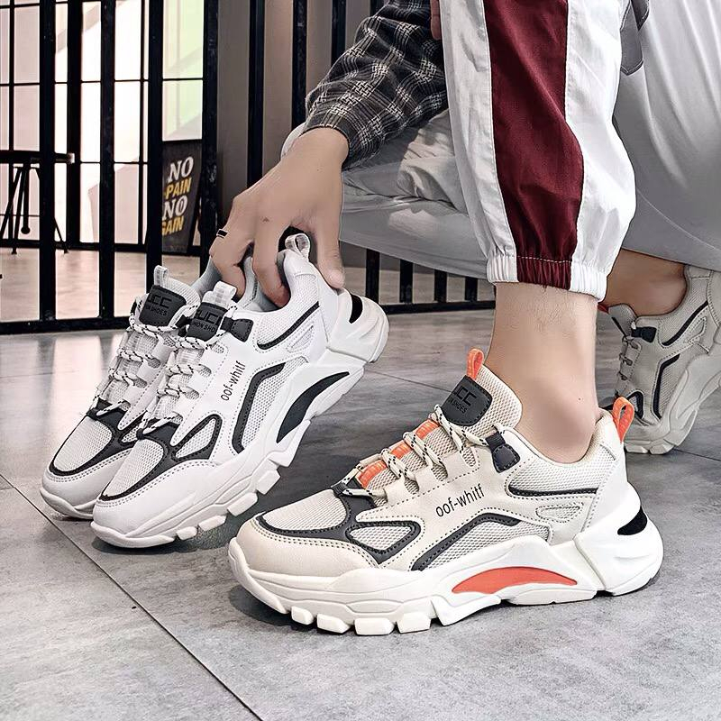 2022 Korean fashion high wedge sneaker shoes for men