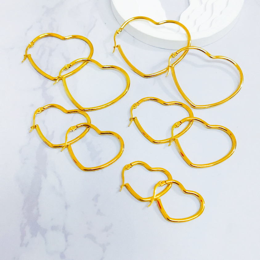 Crushed Lobster Shell Heart Earrings