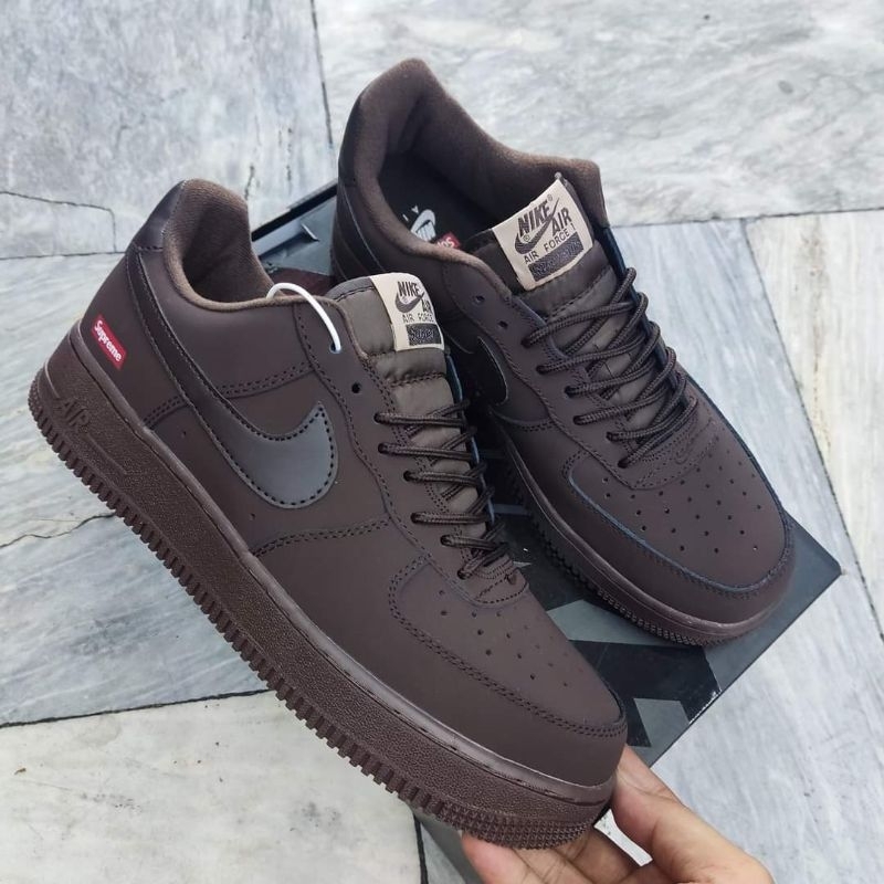 AIRFORCE 1 SUPREME BAROQUE BROWN SHOES FOR MEN | Shopee Philippines