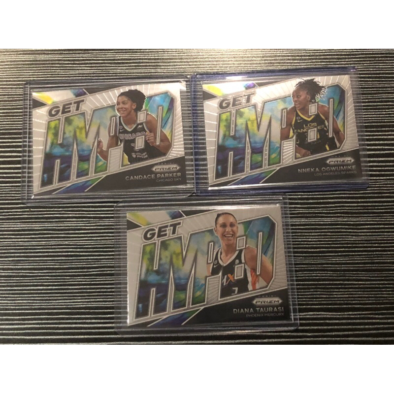 WNBA PANINI PRIZM 2022 GET HYPED Cards Candace Parker Diana Taurasi