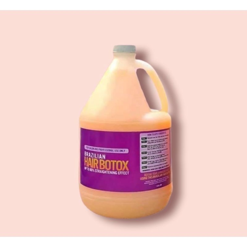 Brazilian Hair Botox Up to 80Straightening effect (1GALLON + Free100ml