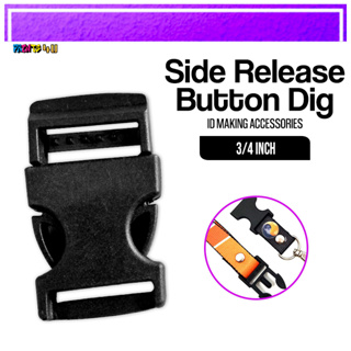Risefully Black Button Dig / Side Release / Buckle For ID Lace Making (100  pcs)