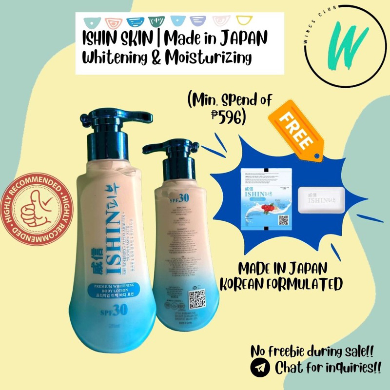 Ishin LOTIONWhitening Face and Body Lotion Dark Spots and Melasma
