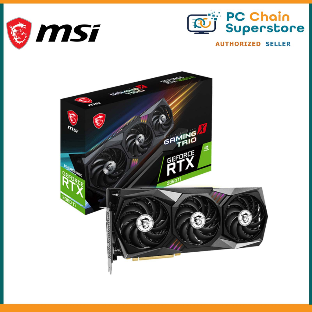 MSI GeForce RTX 3060 Ti Gaming X Trio 8GB GDDR6X 256bit 3060Ti Graphics ...