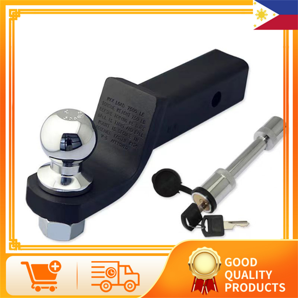 UNIVERSAL Trailer Hitch Mount with 2Inch Ball & Pin, Fits 2in