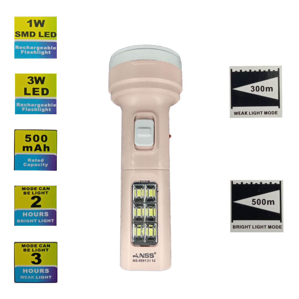 NS8991 Led Rechargeable Flashlight Shopee Philippines