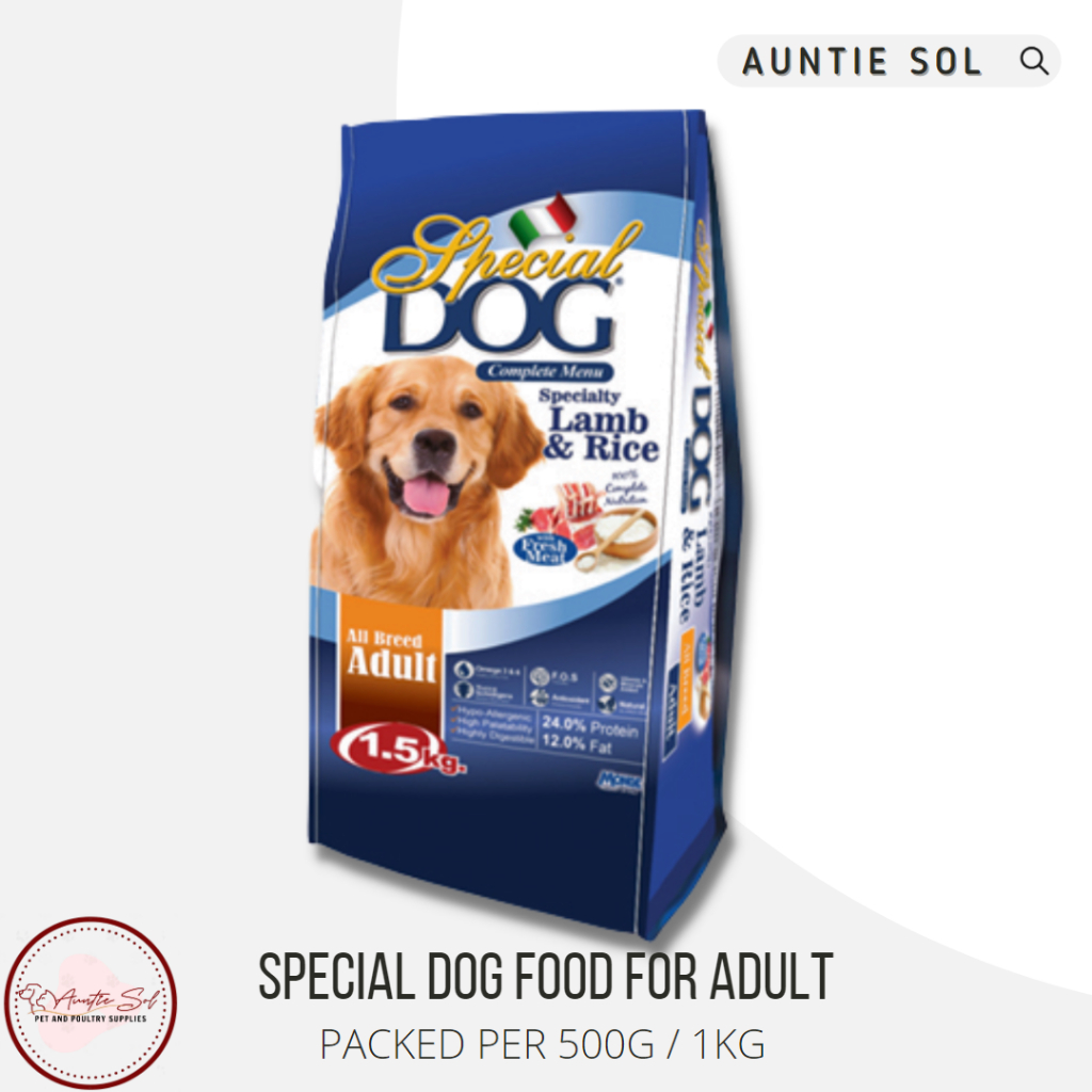 Special Dog Adult food packed per 500g / 1kg Shopee Philippines