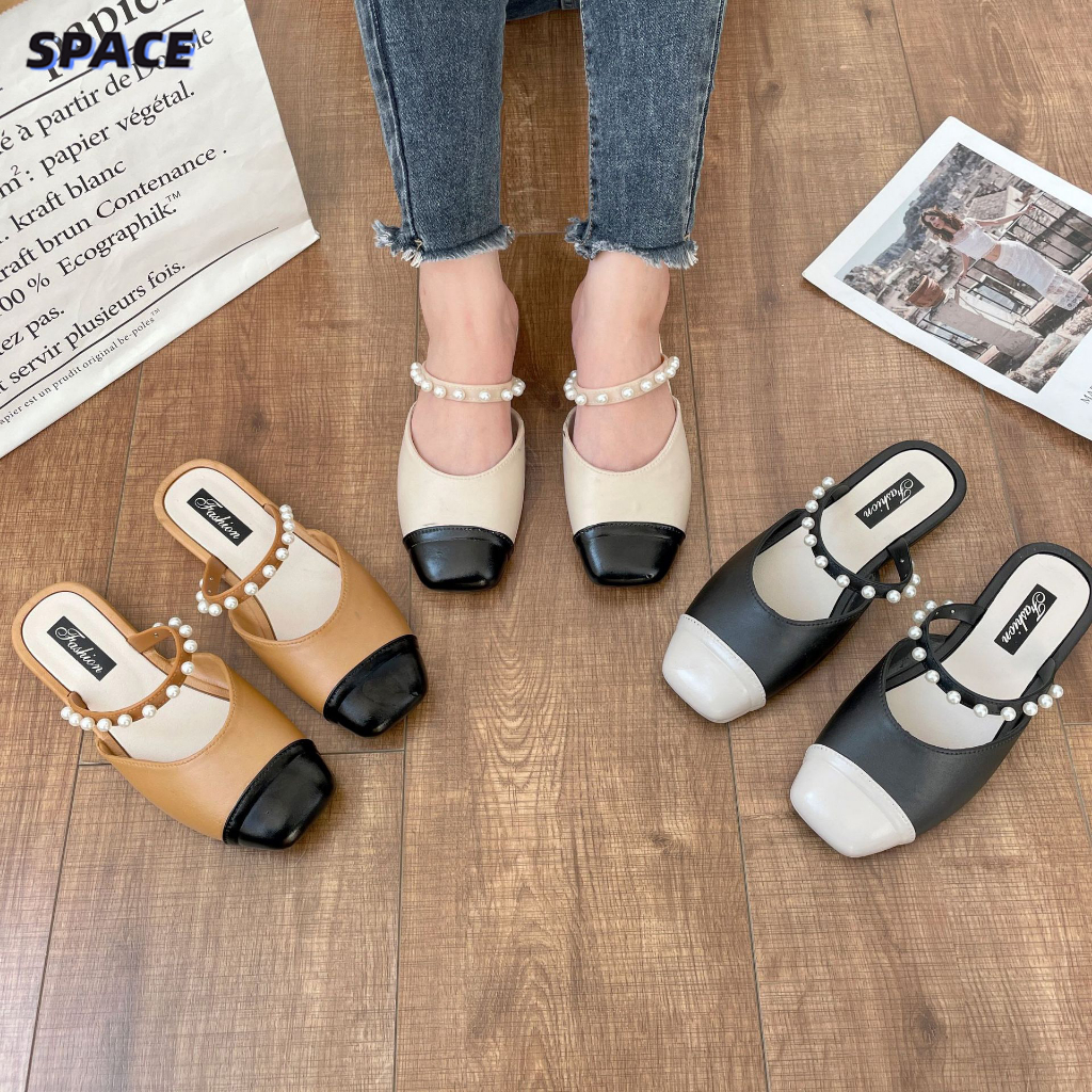 Space Ladies Pearl Ballet 2CM Comfort Casual & Office Flats Fashion ...