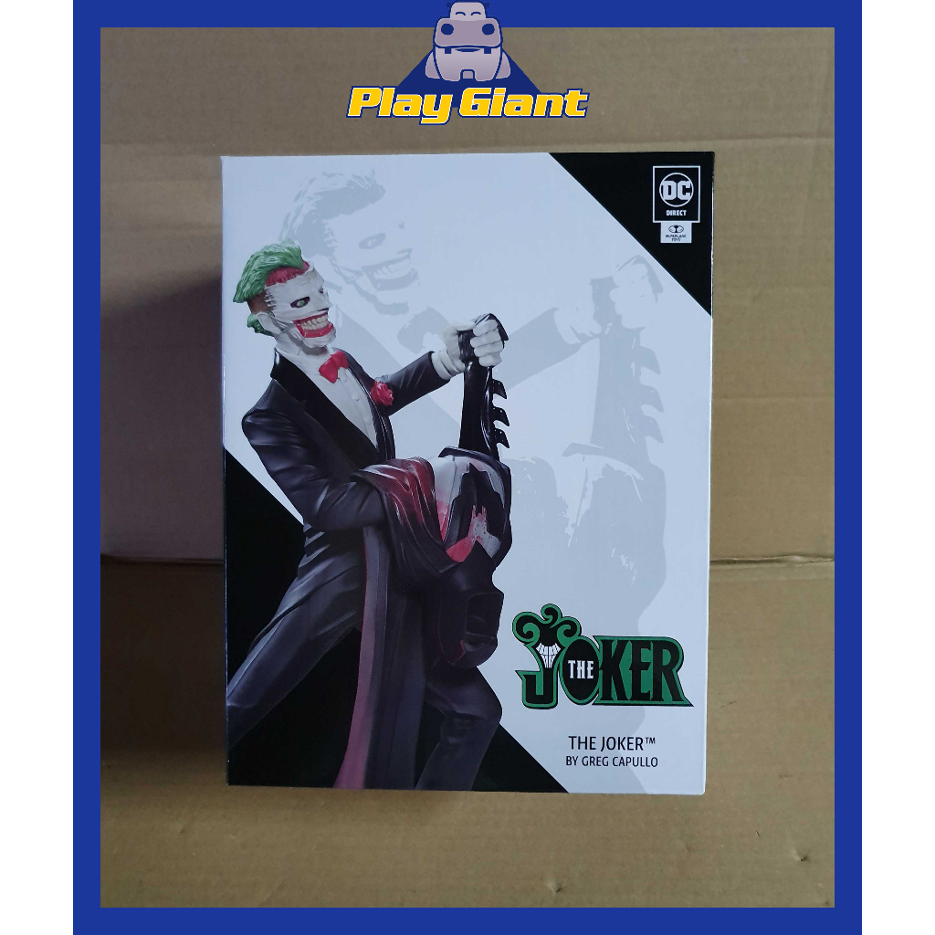 DC Direct - Statua In Resina The Joker & Batman - DC Designer Series - Di Greg Capullo - Altezza 23 Cm - Edizione Limitata Numerata - 2